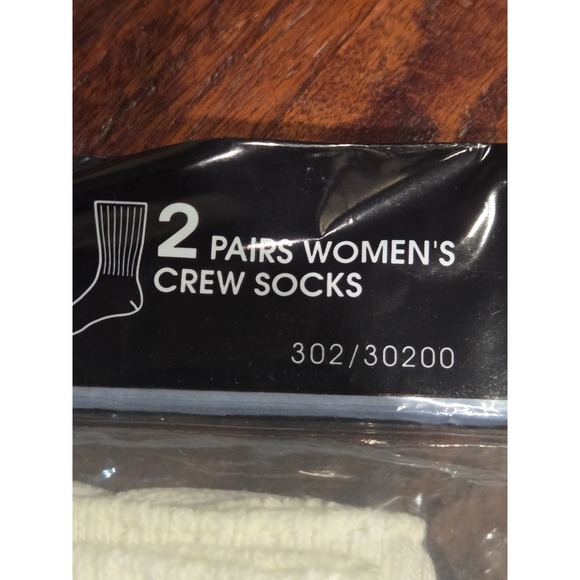 NOS Vtg Leggs Wear Basic Sox 2 Cuffed & 2 Crew Socks One Size 4 Pair Total USA - Picture 3 of 11